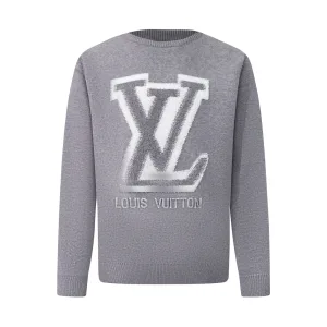 Designer Louis Vuitton Long-Sleeved Shirt Color Jacquard Embroidery
