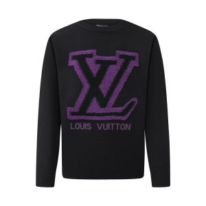 Designer Louis Vuitton Jacquard Long-Sleeved Shirt