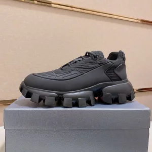 Designer Luxury Prada Epoxy Resin Leather Shoes