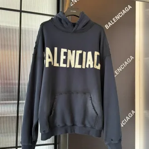 High Quality AAA Balenciaga Hoodie Yellow Soft Wash