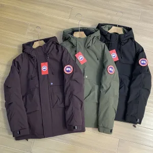 High Quality Canada Goose Coat Red Down Street Style Winter