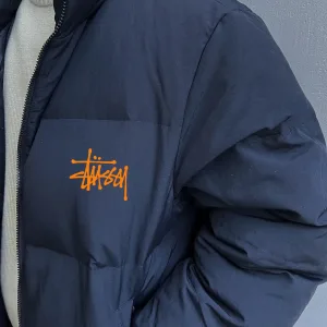 Super Clone Stussy Cotton-Padded Coat Orange Cotton Down High Cost Performance Easy To Match Winter