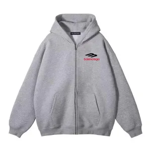 Designer Luxury Balenciaga Jackets Ash Cotton Xinjiang Ribbed Fabric Spring Autumn
