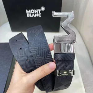 Super Clone High Quality Montblanc Belt Top-Grain Cowhide Exquisite Workmanship