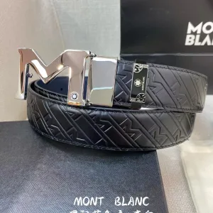 Super Clone Montblanc Belt Top-Grain Cowhide Exquisite Workmanship