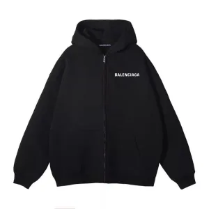Reps AAA Balenciaga Outerwear Black Cotton Down Fleece Winter