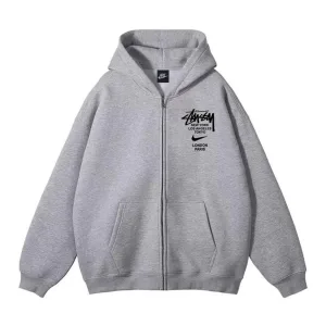 Super Clone High Quality Nike Jackets Ash Cotton Xinjiang Ribbed Fabric Spring Autumn