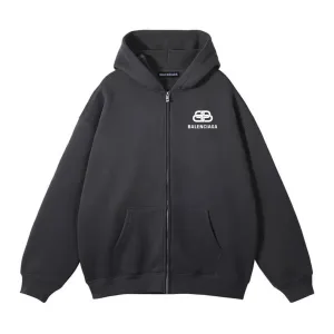 Reps Balenciaga Jackets Ash Cotton Xinjiang Ribbed Fabric Spring Autumn