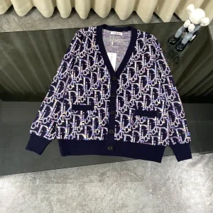 Designer Dior Outerwear Red Cotton Wool Jacquard