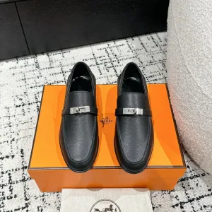 AAA Hermes Leather Shoes Red Genuine Sheepskin High-Quality Materials