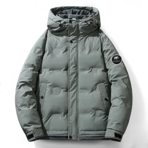 Luxury Super Clone Mammoth Down Jacket Red Cotton Gabardine Streamlined Cut