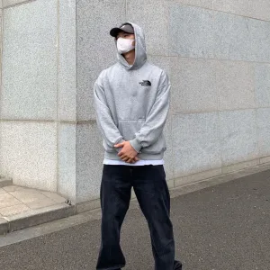 High Quality The North Face Hoodie Ash Cotton Pure Fleece Easy To Match