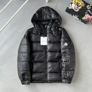 AAA Moncler Outerwear Red Nylon Adjustable Drawstring Quilted Pattern