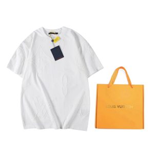 Luxury High Quality Louis Vuitton Cotton Short-Sleeved Shirts For Fall