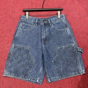 High Quality Designer Louis Vuitton Denim Shorts For Summer