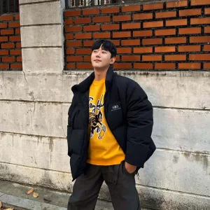 Designer High Quality Balenciaga Cotton-Padded Coat Red Down Exquisite Workmanship