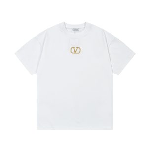 1:1 Aaa Valentino Gold Short-Sleeved T-Shirt For Spring