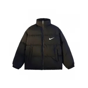 Designer Luxury Nike Cotton-Padded Coat Black Cotton Down High Cost Performance Easy To Match Winter
