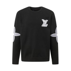 High Quality Luxury Louis Vuitton Jacquard Sweater