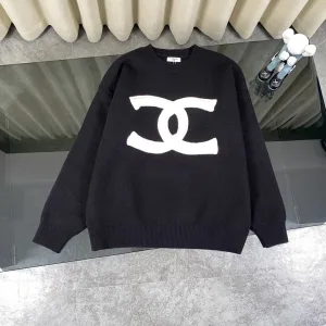 Super Clone Chanel Outerwear Ash Wool Blend Cable Knit Exquisite Tailoring