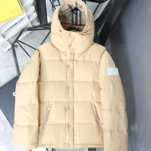 Designer AAA Burberry Outerwear Black Feather Down Autumn Winter