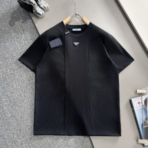 High Quality Prada Cotton Short-Sleeved T-Shirt For Spring