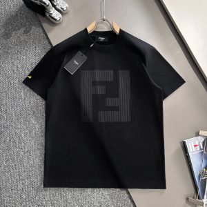 Luxury Fendi Cotton Short-Sleeved T-Shirt For Spring