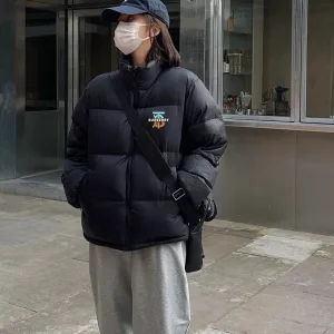 Designer Luxury Burberry Cotton-Padded Coat Black Cotton Down Winter