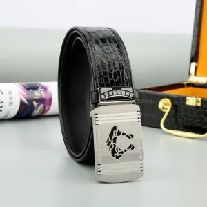 Luxury Reps Versace Belt Red Top-Grain Cowhide Exquisite Workmanship