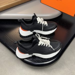 Designer Hermès Calfskin Sneakers