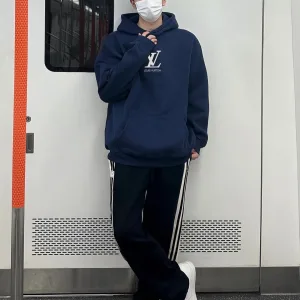 AAA High Quality Louis Vuitton Hoodies Ash Cotton Pure Fleece Easy To Match
