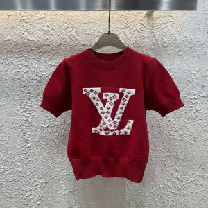 Aaa 1:1 Louis Vuitton Jacquard Short Sleeves