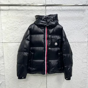Super Clone Moncler Down Jacket Red Feather Goose Nylon Fabric