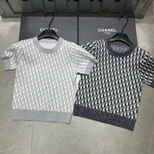 Designer Dior Jacquard Short Sleeves