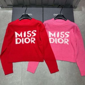 1:1 Luxury Dior Jacquard Long-Sleeved Sweater