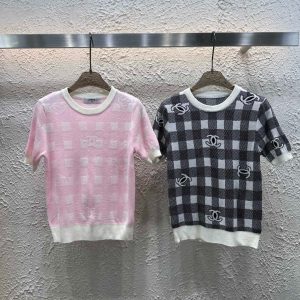 Designer Luxury Chanel Jacquard Short Sleeves