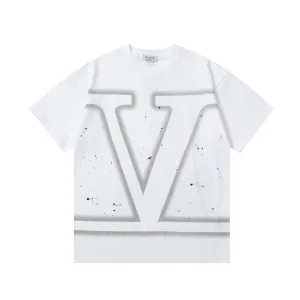 Luxury Aaa Valentino Brick Short-Sleeved T-Shirt For Spring