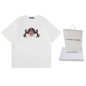 Aaa Louis Vuitton Cotton Short-Sleeved T-Shirt