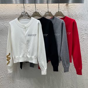 High Quality Luxury Gucci Long-Sleeved Cardigan