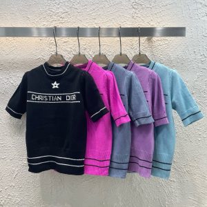 Luxury Dior Jacquard Short Sleeves