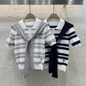 Luxury 1:1 Dior Jacquard Short Sleeves