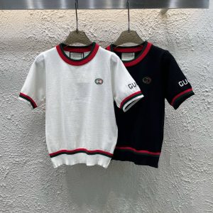 Designer Gucci Jacquard Short Sleeves