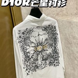 1:1 Designer Dior Gold Long-Sleeved Shirt