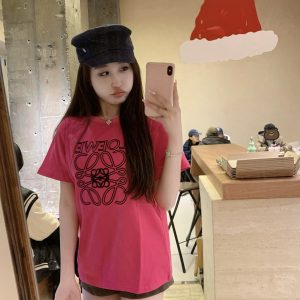 Luxury High Quality Loewe Cotton Short-Sleeved T-Shirt