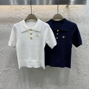 High Quality Celine Gold Short Sleeves