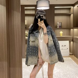 Designer Luxury Chrome Hearts Denim Short-Sleeved Shirts For Early Spring
