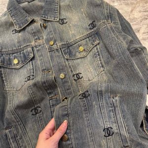 High Quality Luxury Chanel Denim Outerwear