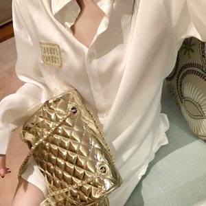 Luxury Miu Miu Gold Long Sleeves