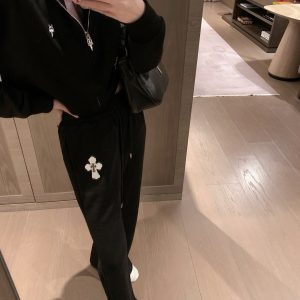 Luxury Chrome Hearts Leather Pants