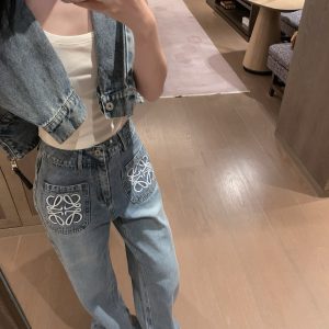 High Quality Loewe Denim Pants